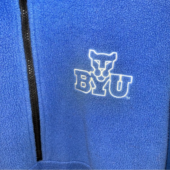 Columbia BYU Brigham Young University NCAA Size S Cougar Cub fleece Sweatshirt - Picture 2 of 7